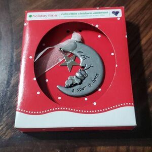 NIB HOLIDAY TIME COLLECTIBLE 2012 PEWTER CHRISTMAS ORNAMENT